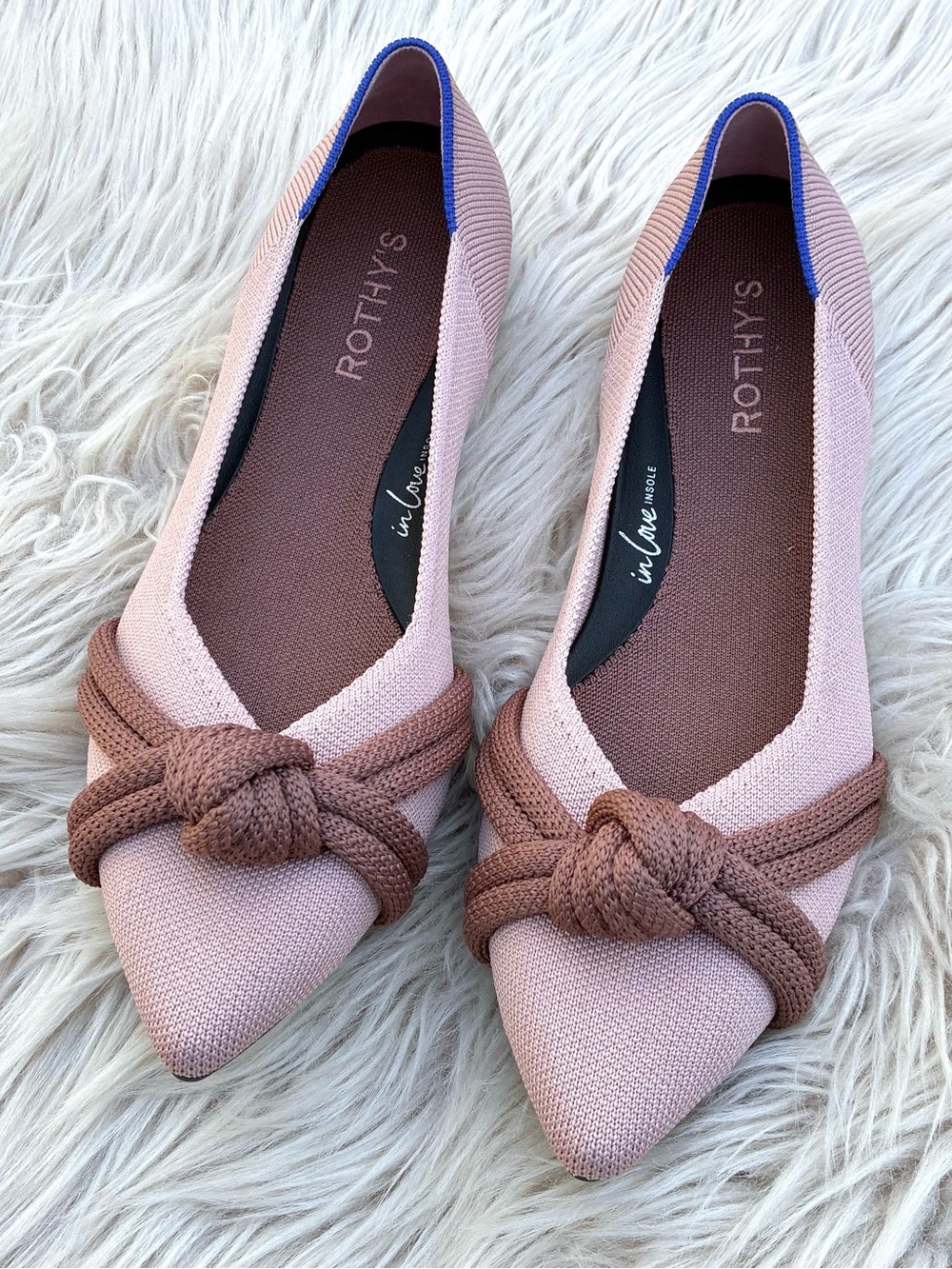 Rothy’s NWOT The Knot Point In Maple Pink Sz 10